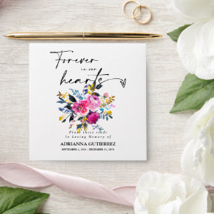 Rose Gold Seed Packet Memorial Funeral Envelope