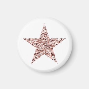 Rose Gold Sequin Twinkle Clipart Shining Star Clip Magnet