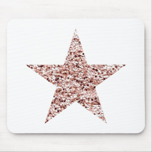 Rose Gold Sequin Twinkle Clipart Shining Star Clip Mouse Mat