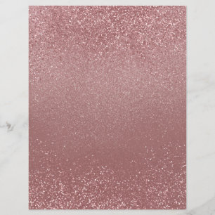 Rose Gold Shimmer Glitter Dust Scrapbook Paper
