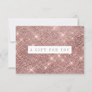 Rose Gold Shimmer Marble Gift Certificate