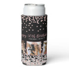 Rose Gold Silver Photo Collage 50th Birthday