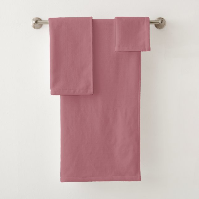 Rose Gold Solid Colour Bath Towel Set (Insitu)