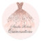 Rose Gold Sparkle Dress Quinceanera Sticker