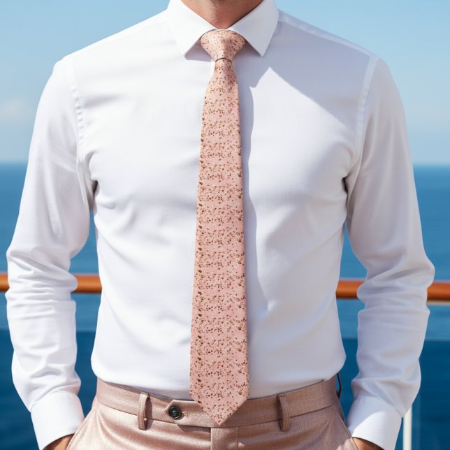 Rose Gold Sparkles Neck Tie (Creator Uploaded)