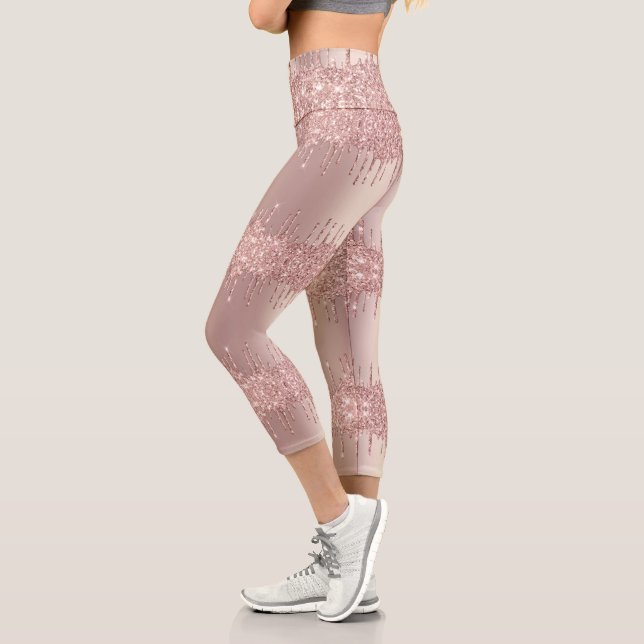 Rose Gold Sparkly Leggings (Left)