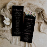 Rose Gold Spring Floral Wedding Program Programme<br><div class="desc">This rose gold spring floral wedding program is perfect for a rustic wedding. The design features a wealth of colourful peonies and green foliage,  neatly bunched into charming bouquets,  inspiring natural beauty.</div>