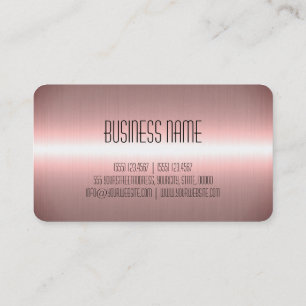 Rose Gold Stainless Steel Metal Business Card