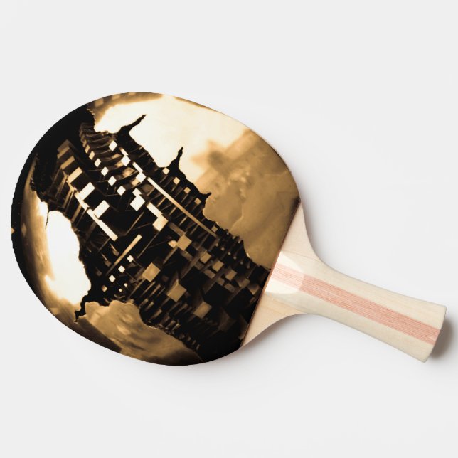 Rose Gold Steampunk  Ping Pong Paddle (Side)