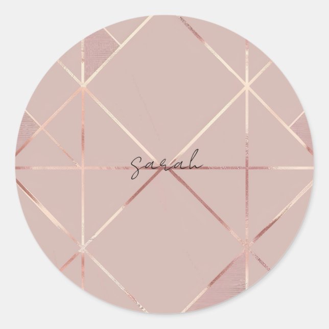 Rose Gold Sticker (Front)
