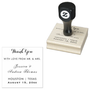  Rose Gold & Stylish Glitter Wedding Rubber Stamp