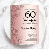 Rose Gold Surprise 60th Birthday Party