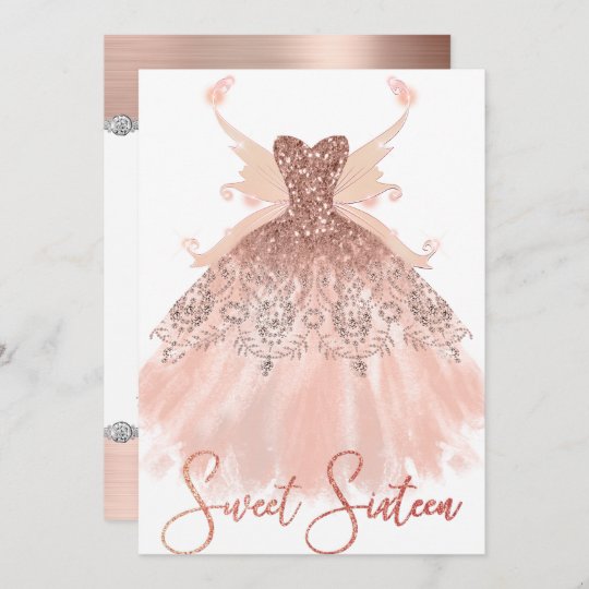 rose gold dress sweet 16