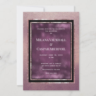 Rose Gold & Tanzanite Gallery Wedding & Party Invitation