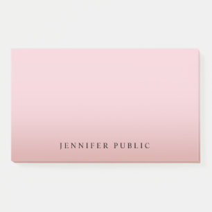 Rose Gold Template Modern Background Elegant Post-it Notes