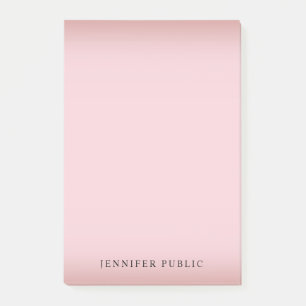 Rose Gold Template Modern Elegant Minimalist Post-it Notes