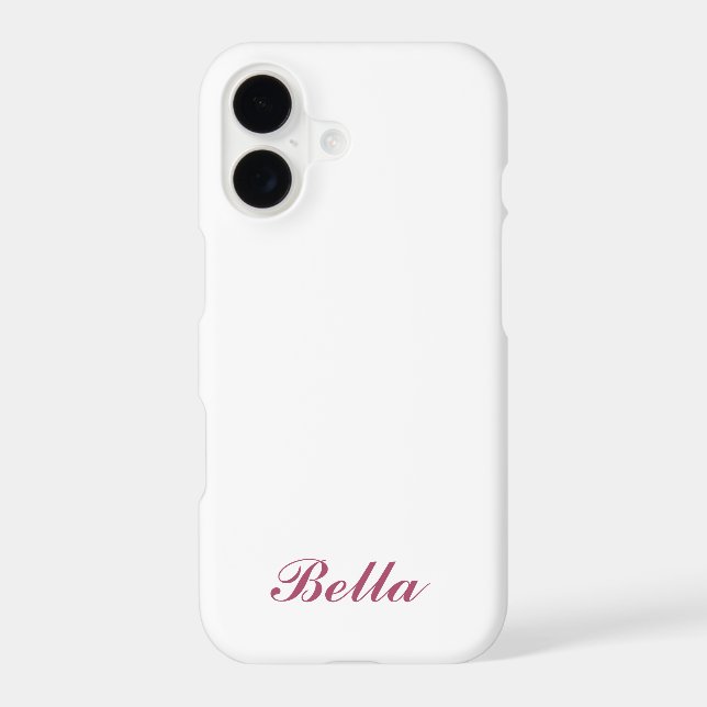 Rose Gold & Transparent Personalised iPhone 7 Case (Back)