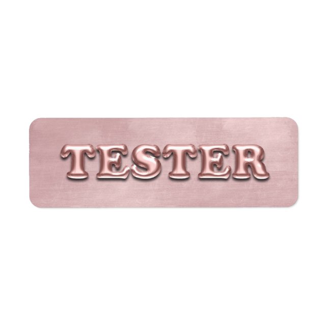 Rose Gold Velvet 3D Tester Sample Contaners (Front)