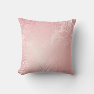 Rose gold vintage Damask  Cushion