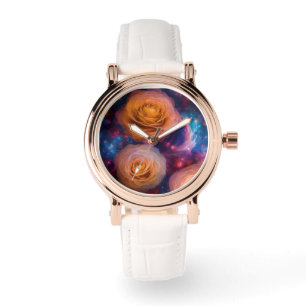 rose gold vintage white strap wow fashion 85 brand watch