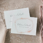 Rose Gold Watercolor Geometric Business Card<br><div class="desc">This rose gold watercolor geometric business card is perfect for a small business owner,  consultant,  stylist and more! The whimsical design features neutral blush pink watercolor with beautiful faux rose gold foil geometric shapes and glitter.</div>