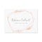 Rose Gold Watercolor Geometric Business Card