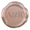 Rose gold Wax seal Sticker monogram,