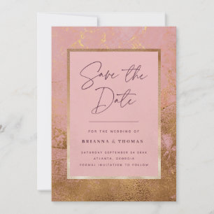 Rose Gold Wedding Save the Date