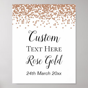 Rose Gold Welcome Sign - Bridal Baby Shower Sign