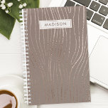 Rose Gold Wood Grain Abstract Luxe Glam Planner<br><div class="desc">Rose Gold Wood Grain Abstract Luxe Glam Planner. Pretty rose gold wood grain pattern luxurious metallic lines. Trendy modern girly pattern. Personalise this custom design with your own name or text.</div>