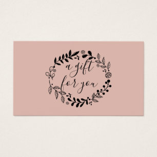 Rose Gold Woodland Garland  Gift Certificate