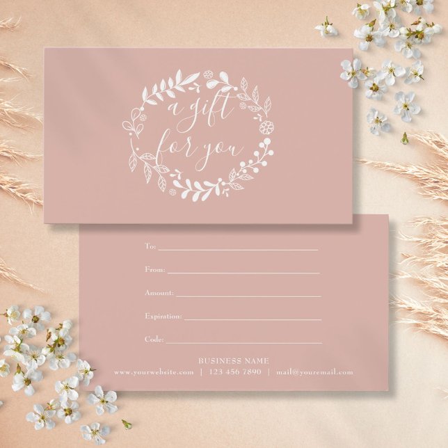 Rose Gold Woodland Garland  Gift Certificate (Rose Gold Woodland Garland Gift Certificate)