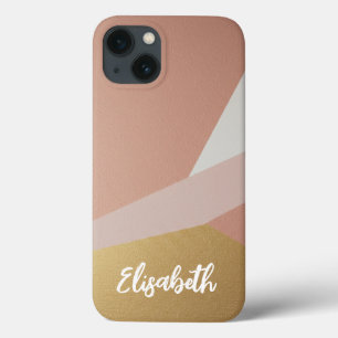 Rose Golden Hour Geometry Custom iPhone 13 Case