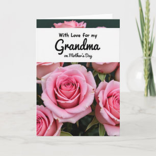 Rose Grandma Mothers Day Card