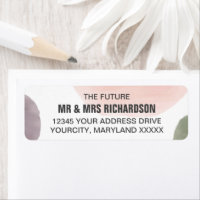 Rose, Grape & Sage Wedding Return Address Labels