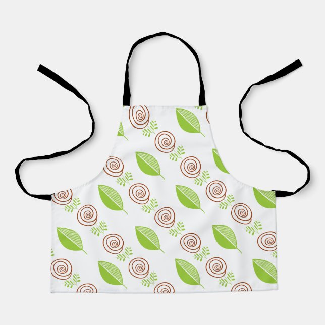 rose green apron (Front)