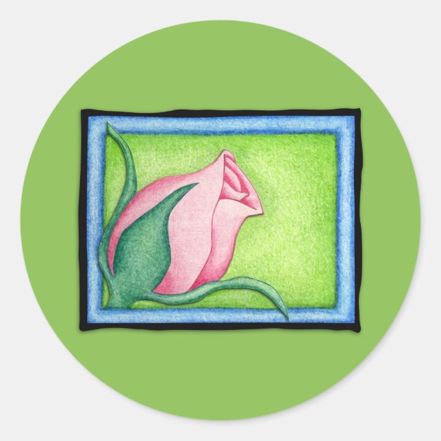 Rose green Sticker (Front)