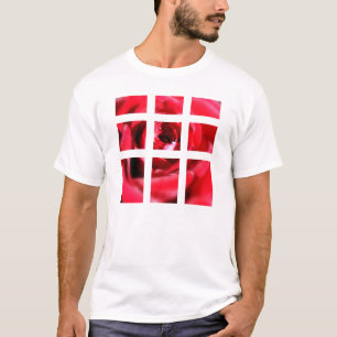 rose grid T-Shirt