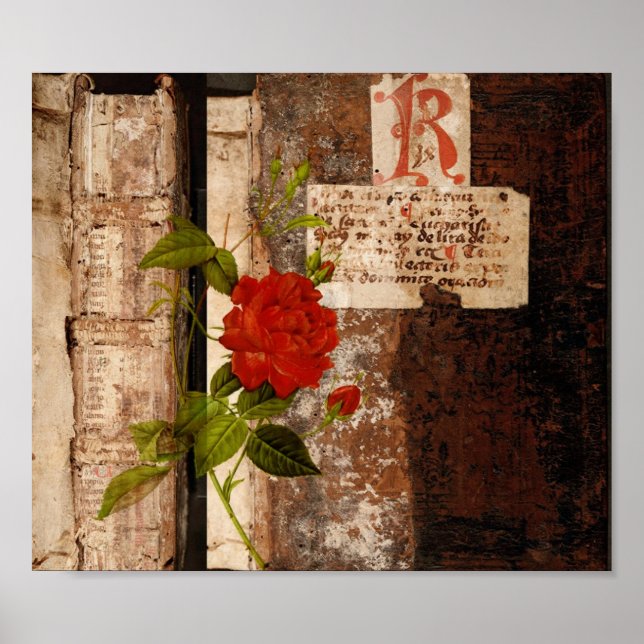 Rose Grunge Poster (Front)