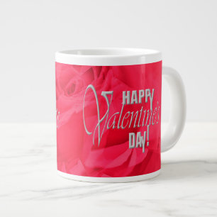 Rose "Happy Valentine's Day" Decorated Cup