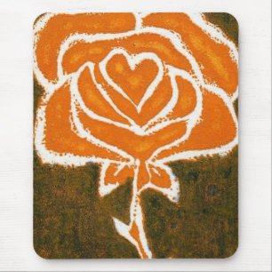 "Rose Heart #8" Floral Mousepad