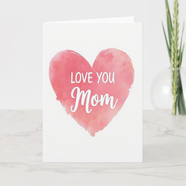 Rose Heart Affection Card (Front)