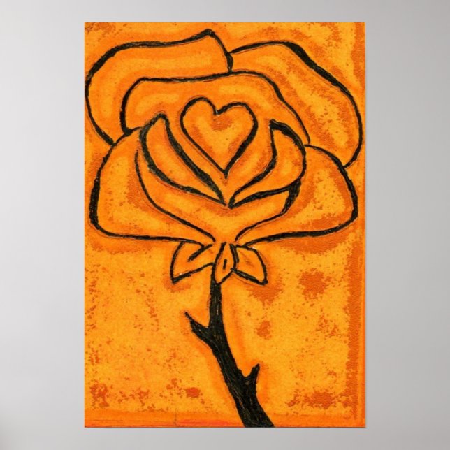 Rose Heart Art Print (Front)