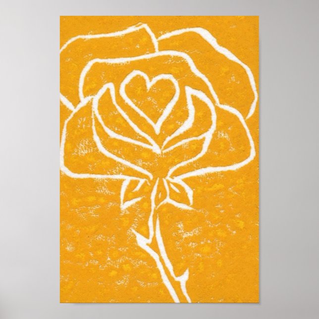 Rose Heart Art Print (Front)