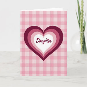 Rose Heart Daughters Day Card