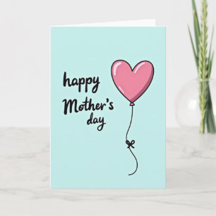 Rose Heart Mothers Day Card