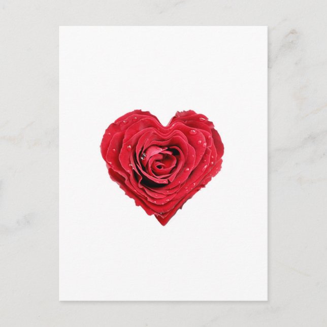 Rose Heart Postcard (Front)