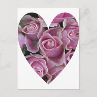 Rose Heart Postcard