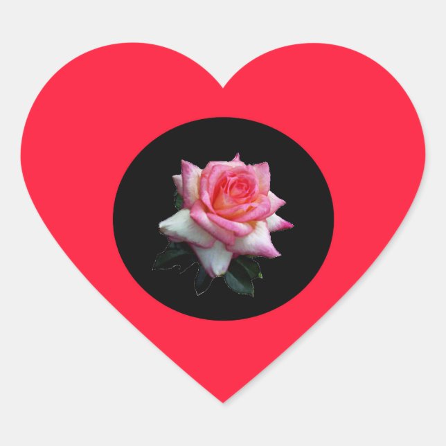 Rose Heart Stickers (Front)