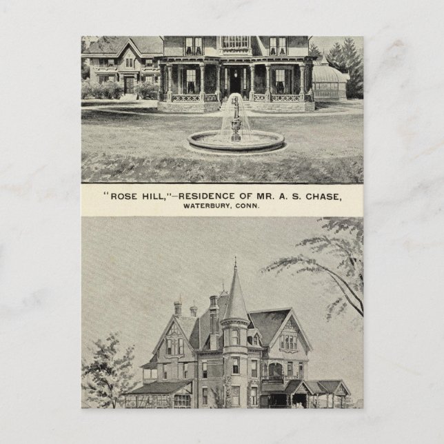 Rose Hill, Judd residence Postcard (Front)
